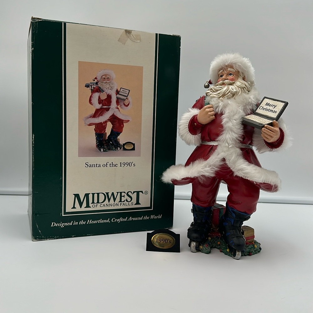 MIDWEST OF CANNON FALLS 20TH CENTURY CLAUS SANTA OF THE 1990'S FIGURINE
